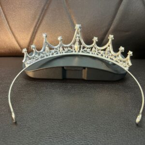 Bridal Princess Girl Tiara and Fashion Crown Headband Hair Accessories for Women Wedding Ceremony Party